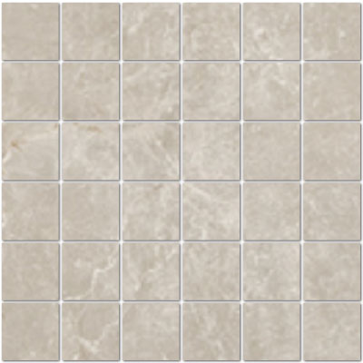 Full Sheet Sample - Berliner Sand Porcelain Mosaic - 2" x 2" Matte