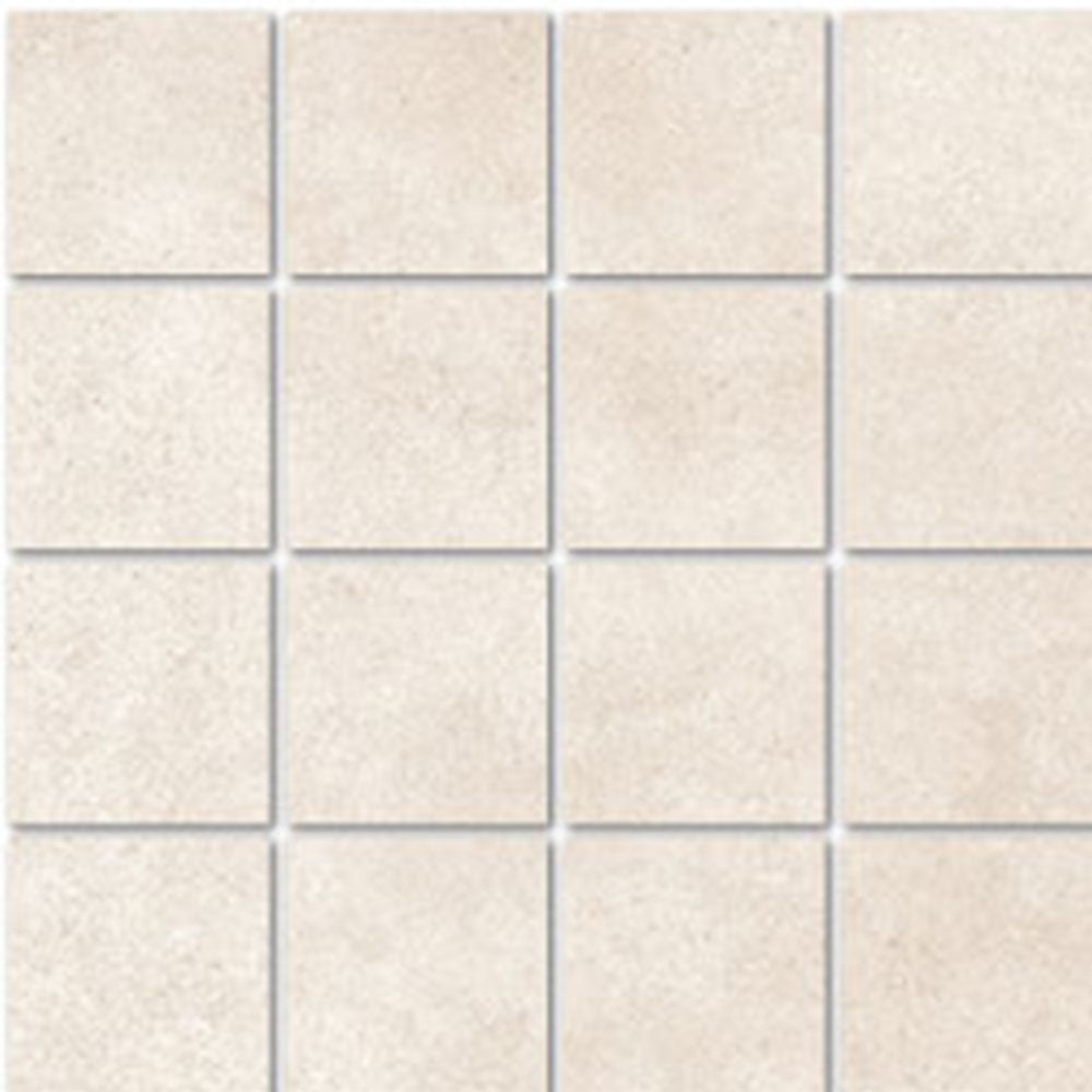 Full Sheet Sample - Boston Sand Porcelain Mosaic - 3" x 3" Matte