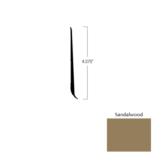 Johnsonite Sandalwood TDCR-45-4 3/8-X75