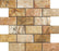 Full Tile Sample - Scabos Beveled Travertine Tile - 3" x 6" x 3/8" Unfilled & Honed