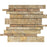 Scabos Travertine Mosaic - Linear Honed