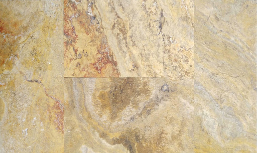 Scabos Cross Cut Travertine Tile - Filled & Honed