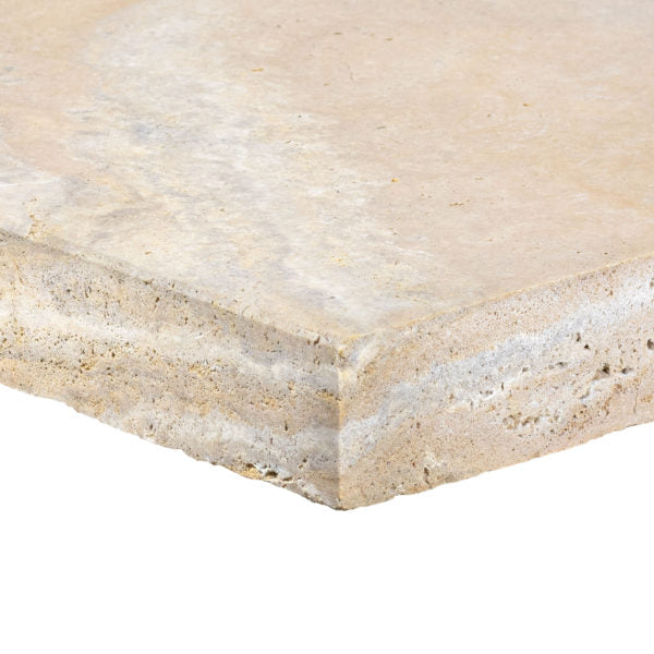 Scabos Honed Travertine Pool Coping - 16" x 24" x 3 CM