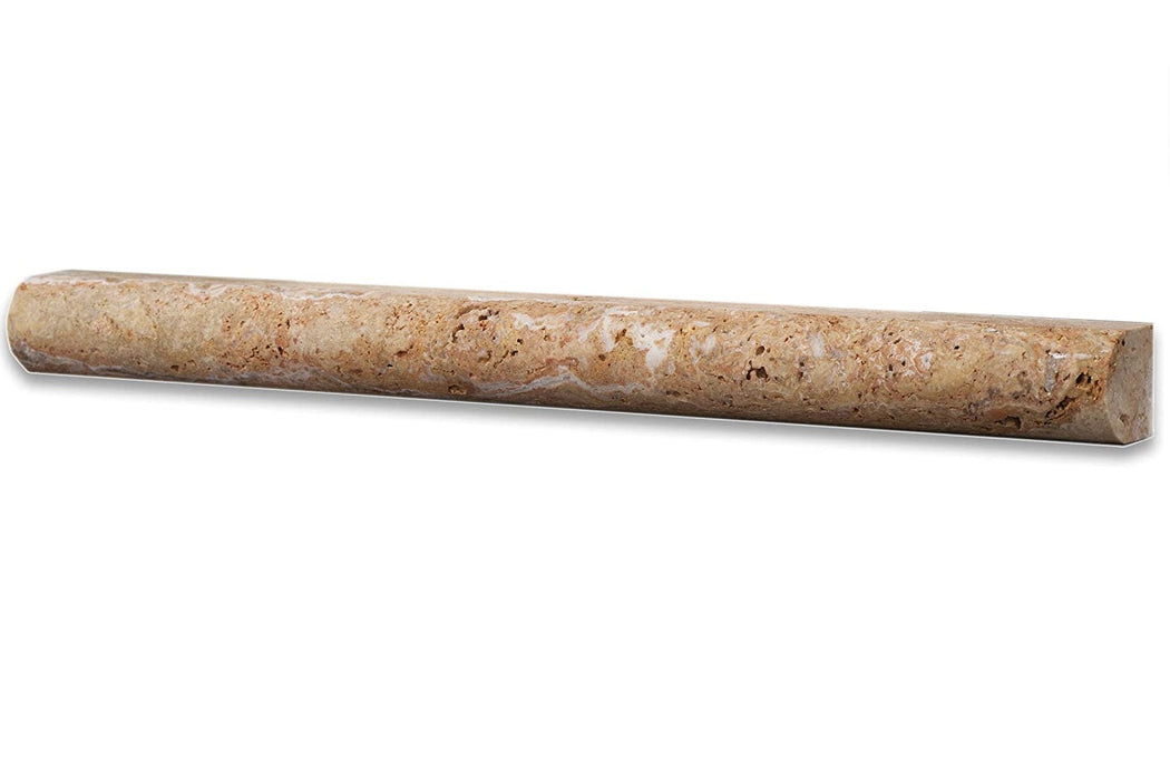 Scabos Travertine Liner - 1/2" x 12" Pencil Honed