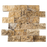 Scabos Travertine Mosaic - 2" x 4" Brick Split Face