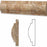 Unfilled & Honed Scabos Travertine Molding - 3" x 12" Arch / Baldwin Molding