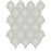 Full Sheet Sample - Soho Soft Sage Scallop Ceramic Mosaic - 10.75" x 13.25" Glossy