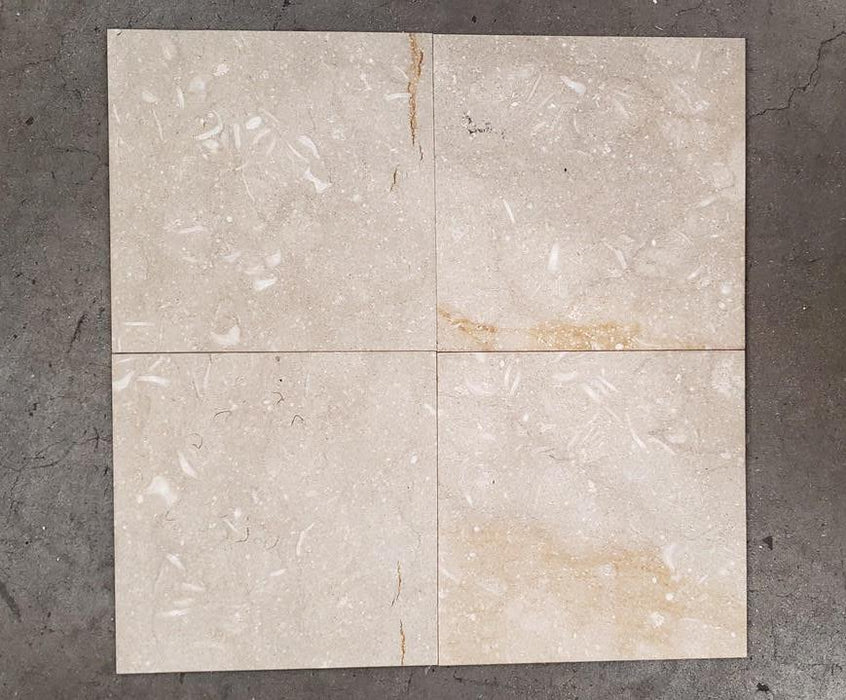 Sea Grass Commercial Limestone Honed Tile - 24" x 24"