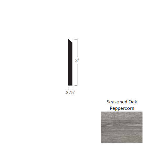 Johnsonite Seasoned Oak Peppercorn MW-ME5-N