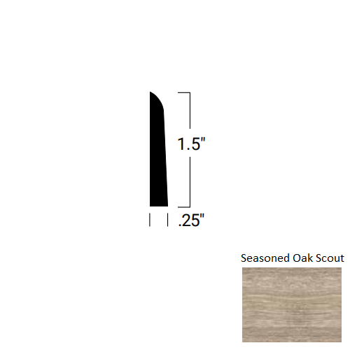 Johnsonite Seasoned Oak Scout SHU-ME3-A