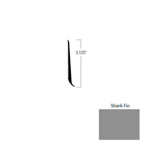 Johnsonite Shark Fin TDCR-TG2-3 1/8X75