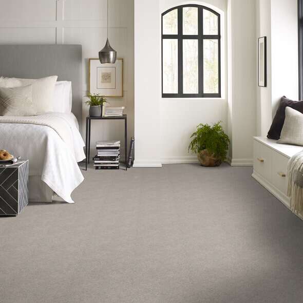 Shaw Floor Studio Around The House I Sheer Silver Textured 00500