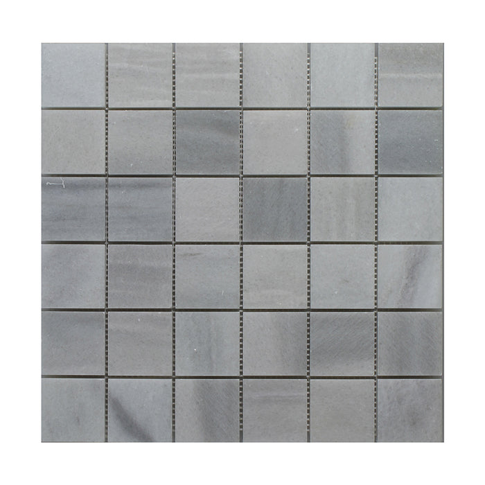 Siberian Grey Polished Marble Mosaic - 2" x 2"