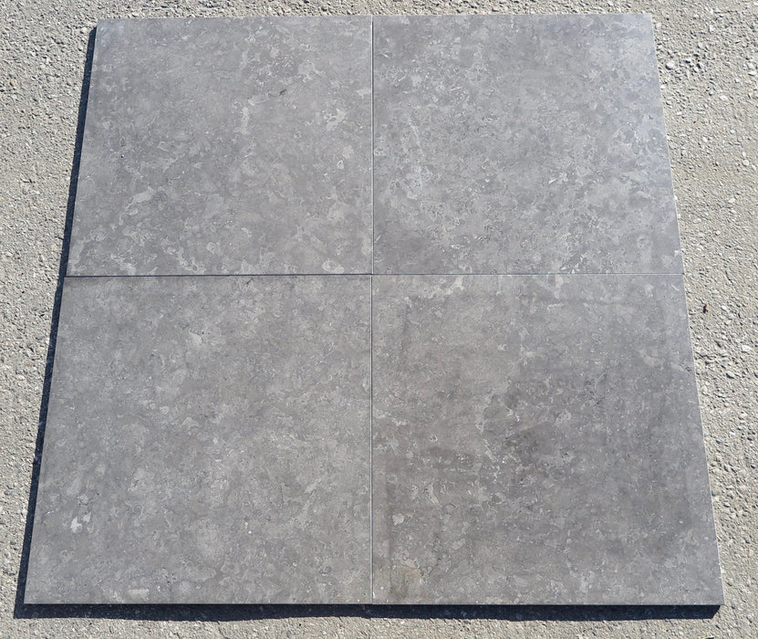 Polished Sicilian Gray Marble Tile - 18" x 18" x 3/8" 