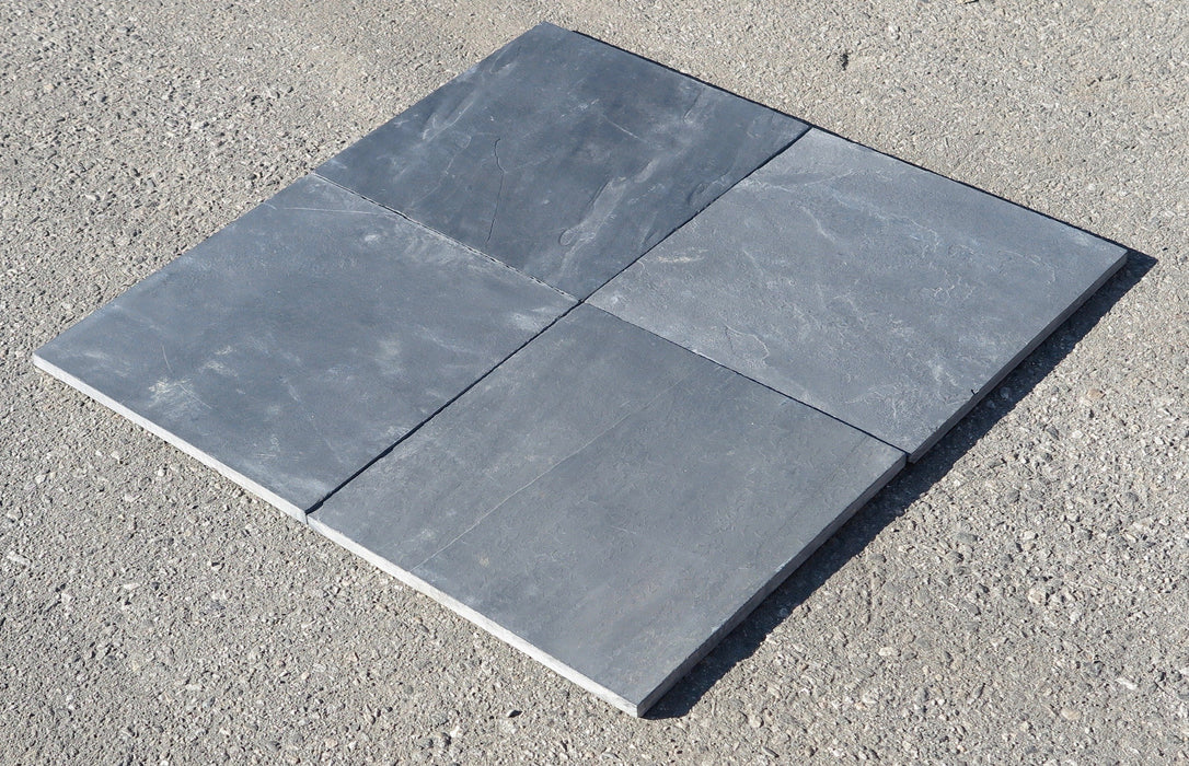 Silver Blue Slate Tile - 24" x 24" x 3/4" - 1 1/8"