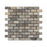 Titanium Travertine Mosaic - 1" x 2" Brick Tumbled