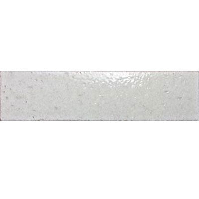 Full Tile Sample - Metropolitan Cambridge Silver Deco Ceramic Tile - 2.5" x 9.5" Glazed