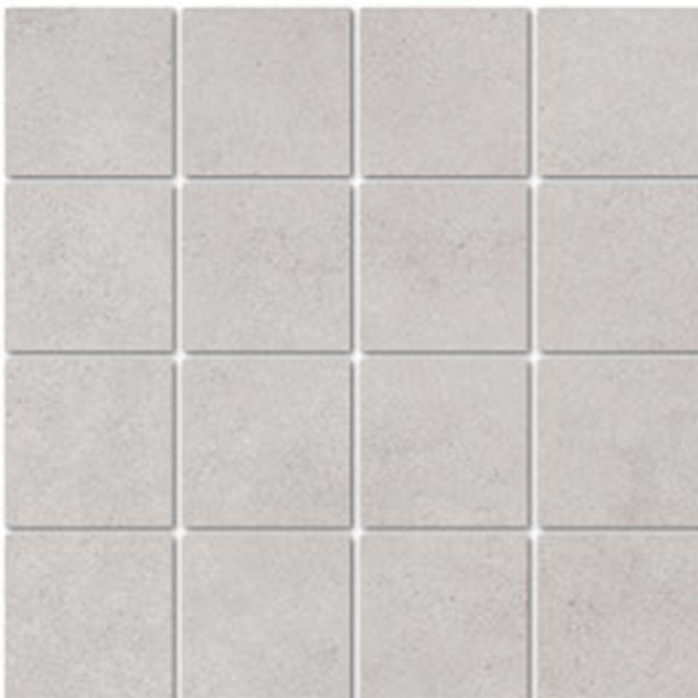 Full Sheet Sample - Boston Silver Porcelain Mosaic - 3" x 3" Matte