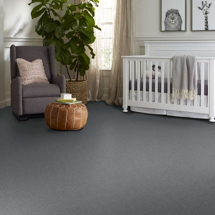 Shaw Floor Studio Home News II 12' Silver Dollar 00500 Textured Polyester