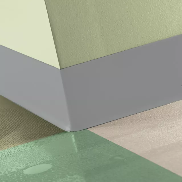 Johnsonite Rubber Silver Grey TDCR-55-6 3/8X75