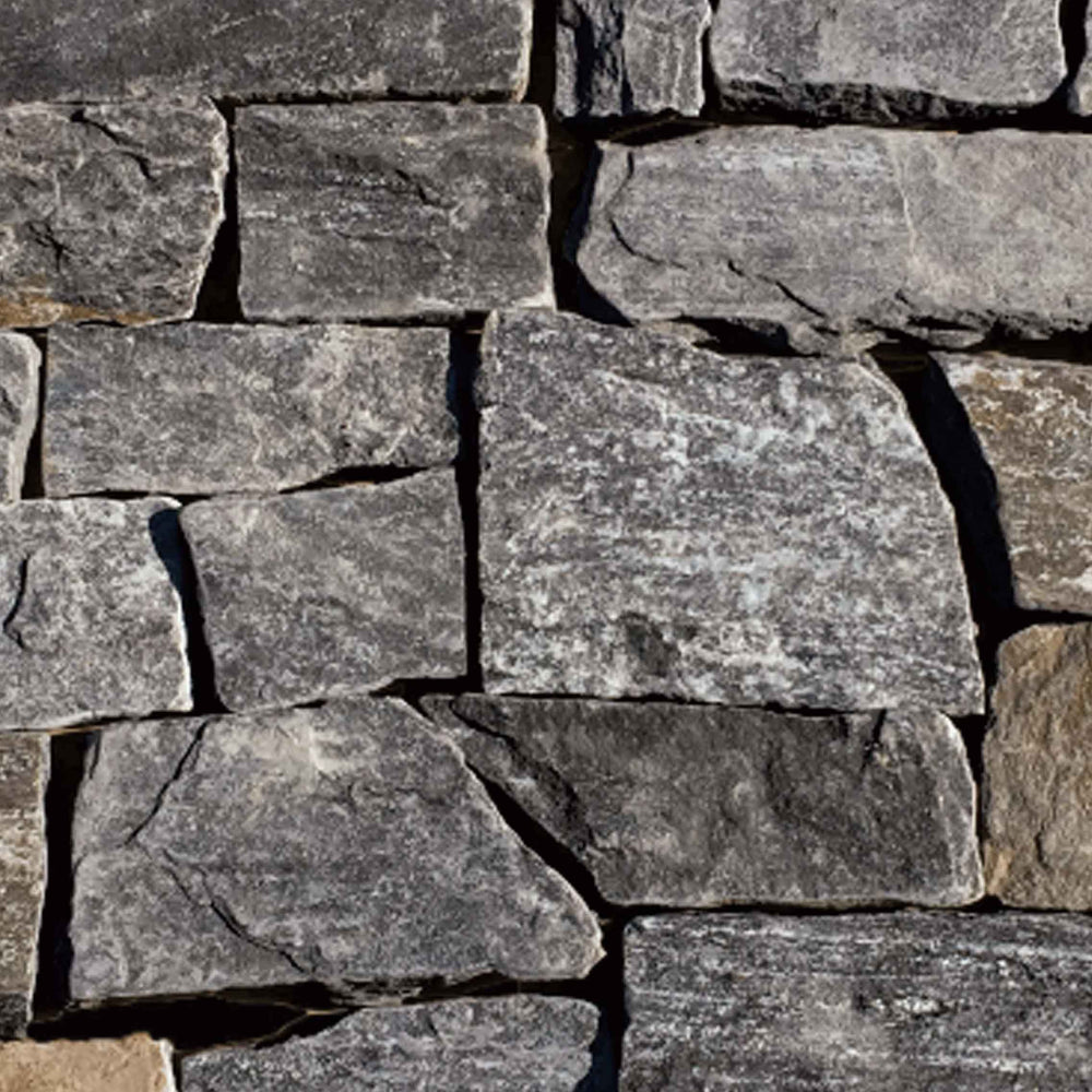 Silver Pearl Antique Castle Natural Cleft Face Slate Thin Veneer Flat - Random Sizes x +/- 1"