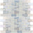 Full Sheet Sample - Illusions Silver Deco Staggered Glass Mosaic - 1" x 2" x 4 MM Iridescent