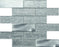 Silversky Silk Interlocking  Glass & Metal Mosaic - Brick