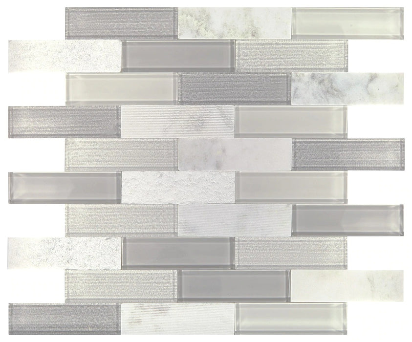 SimplyStick Mosaix Daphne White & Glass Peel & Stick Blend SK14