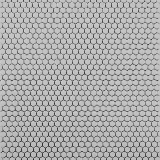 Geometro Solid H1 Smoke Matte Recycled Glass Mosaic - 3/8" Hexagon