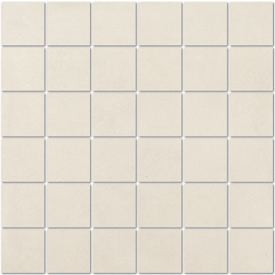 Full Sheet Sample - Powder Snow Porcelain Mosaic - 2" x 2" Matte