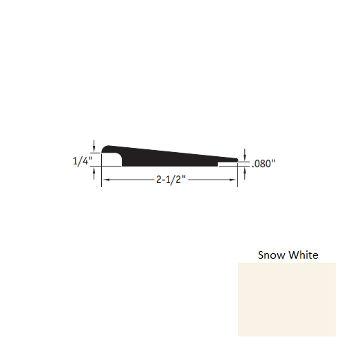 Johnsonite Snow White CTA-01-HT