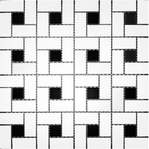 CC Mosaics White & Black UFCC106-12MI