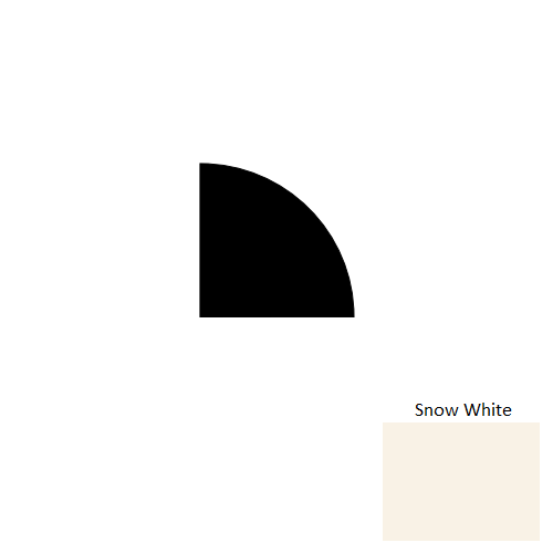 Tarkett Johnsonite 01 Snow White Millwork Quarter Round Lowest Price — Stone & Tile Shoppe, Inc.
