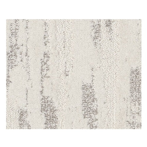Shaw Tranquil Spirit 00150 Snowfall Loop Polyester Carpet — Stone