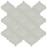 Full Sheet Sample - Soho Soft Sage Arabesque Ceramic Mosaic - 12" x 13.25" Glossy