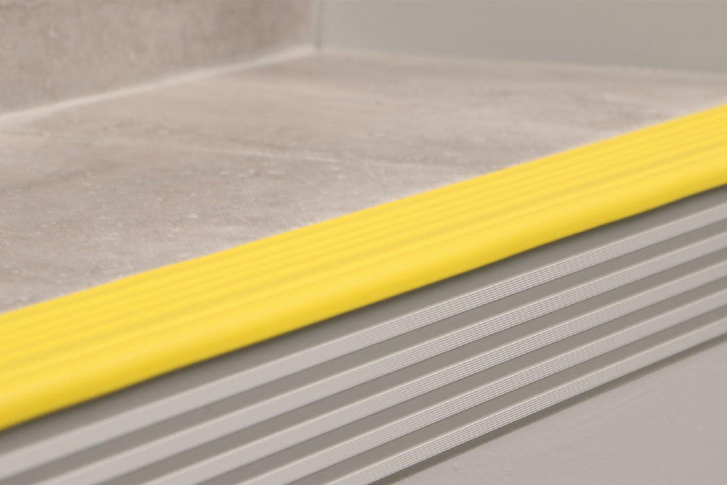 CG8SE/150 Stainless Steel With Yellow Insert Metal Tile Edging Trim