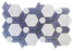 Starlight Blue  Recycled Glass Mosaic - Infinity Hexagon