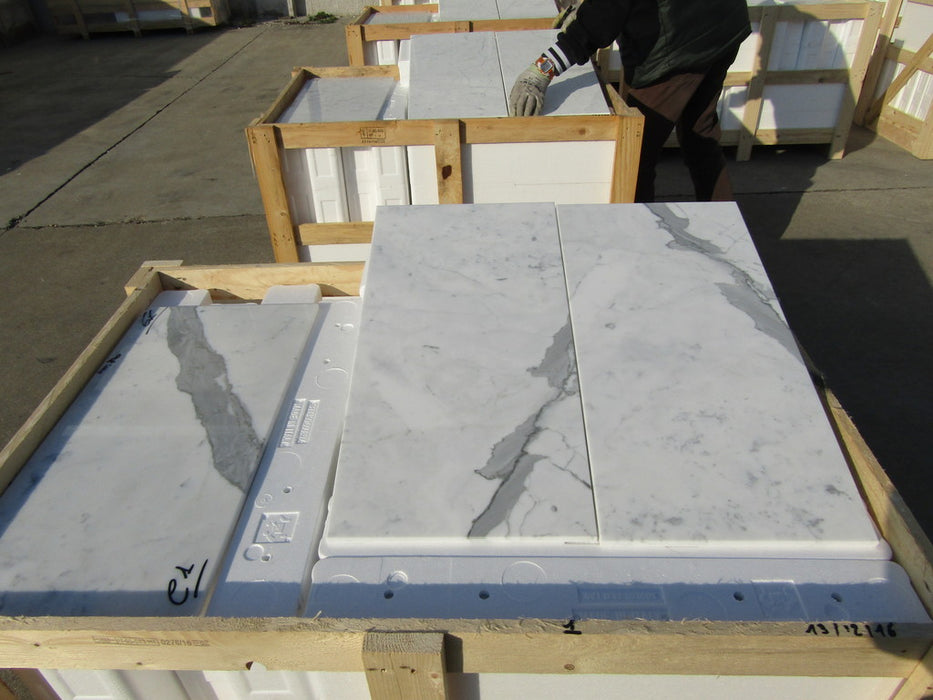 Statuarietto Marble Tile - 12" x 24" Polished