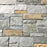 Steel Quartz Ashlar Natural Cleft Face Quartzite Thin Veneer Flat - Random Sizes x +/- 1"