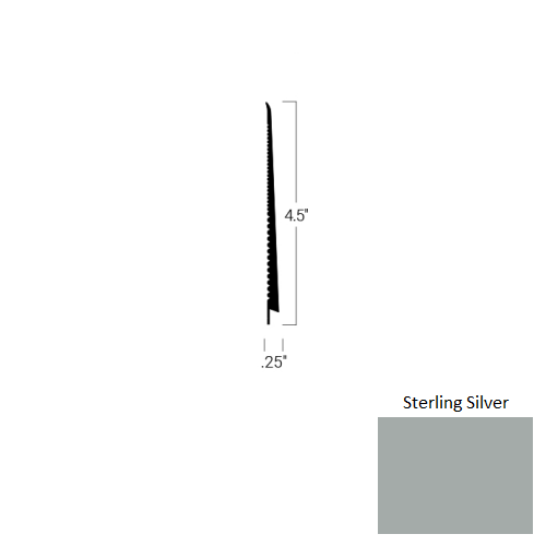 Johnsonite Sterling Silver TDC-69-4 1/2X75