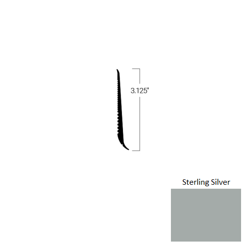 Johnsonite Sterling Silver TDCR-69-3 1/8X75