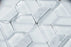 Strato Carrara  Marble & Glass Mosaic - Half Hexagon 