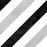 Valencia Deco Stripes B&W Pattern Porcelain Tile - 6" x 6" Matte