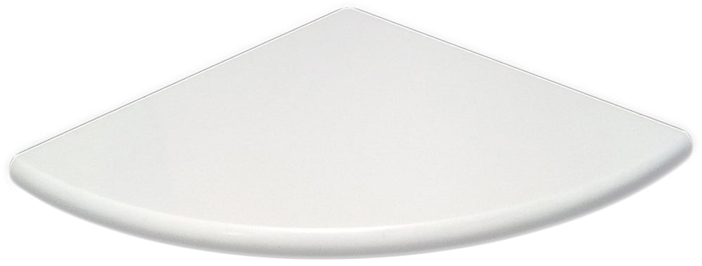 Daltile Bath Accessories White 8 in. x 8 in. Ceramic Wall Mounted Corner Shelf 0100BA7801P