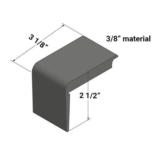 Tarkett Johnsonite TA4 Gateway Vinyl Recessed Stair Nose — Stone & Tile ...