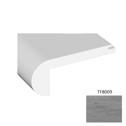 TF8009 Embossed Wood Laminate Wood Moulding / Trim - 2.17" x 94.49" Stair Nose