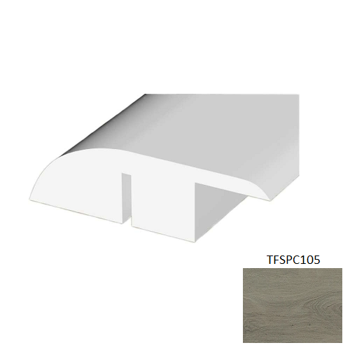 TFSPC105 Antique Vinyl Vinyl Moulding / Trim - 1.78" x 94.49" Reducer