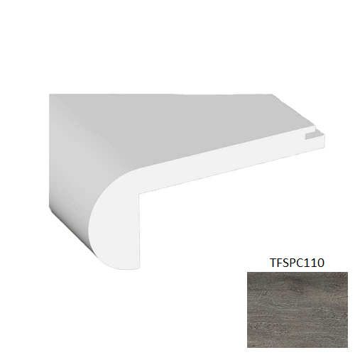 TFSPC110 Antique Vinyl Vinyl Moulding / Trim - 2.17" x 94.49" Stair Nose