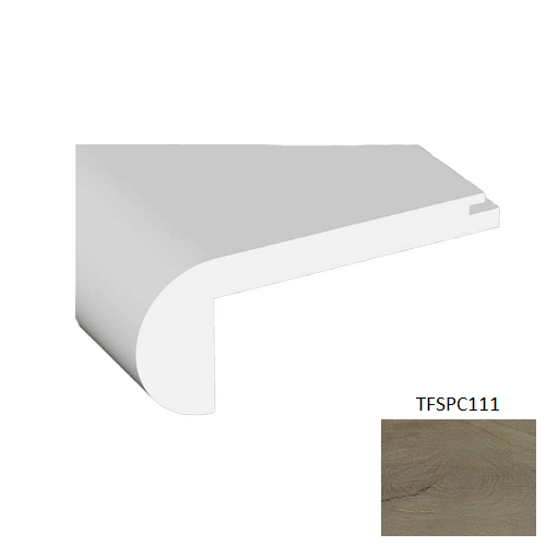 TFSPC111 Antique Vinyl Vinyl Moulding / Trim - 2.17" x 94.49" Stair Nose