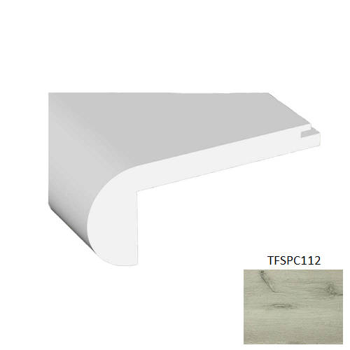 TFSPC112 Antique Vinyl Vinyl Moulding / Trim - 2.17" x 94.49" Stair Nose